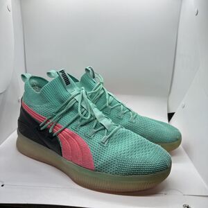 Size 13 - PUMA Clyde Court Ocean Drive Blue Pink black Suede Leather (19171501)